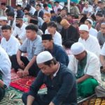 Antosias Warga Masyarakat Griya Parungpanjang Laksanakan Shaolat Idul Fitri Berjamaah.