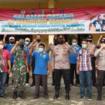 Tiga Pilar Kecamatan Bandung Kompak Gelar Apel Guyub Rukun Di Desa Nglampir  Tulungagung
