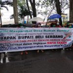 Polresta Deli Serdang Laksanakan Pengamanan   Unjuk Rasa Di Depan Kantor Bupati Deli Serdang