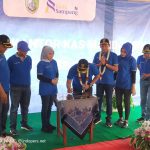 H. Slamet Junaidi Resmikan Kantor Kas Bank Sampang Di Desa Pulau Mandangin