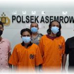 Reskrim Polsek Asemrowo Surabaya Tangkap Dua Pencuri Tutup Gorong-Gorong Milik Pemkot Surabaya