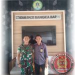 Bangun Sinergitas, Dandim 0431 / Bangka Barat Terima Kunjungan Kepala Perwakilan Wilayah (KAPERWIL) Media INDOPERS Provinsi Bangka Belitung.