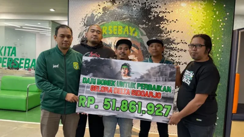 Bonek Surabaya Kumpulkan Dana Rp51 Juta untuk Perbaikan Stadion Delta Sidoarjo