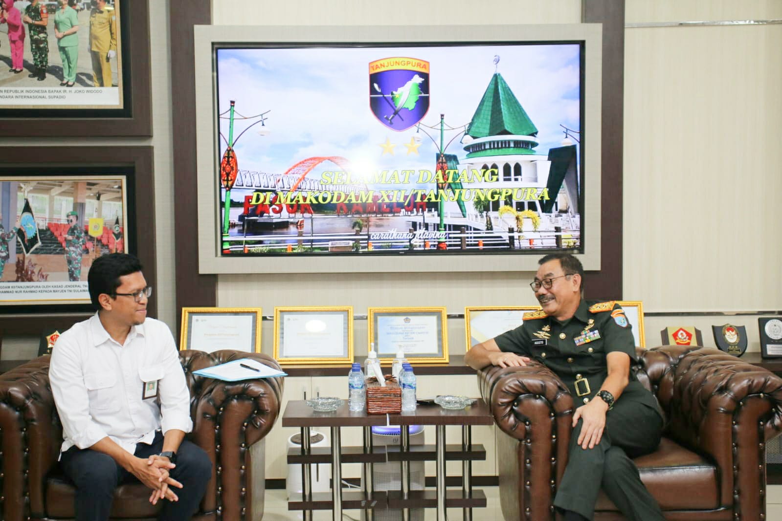 Pangdam XII/Tpr Terima Kunjungan Silaturahmi Kepala BPPW Kalbar