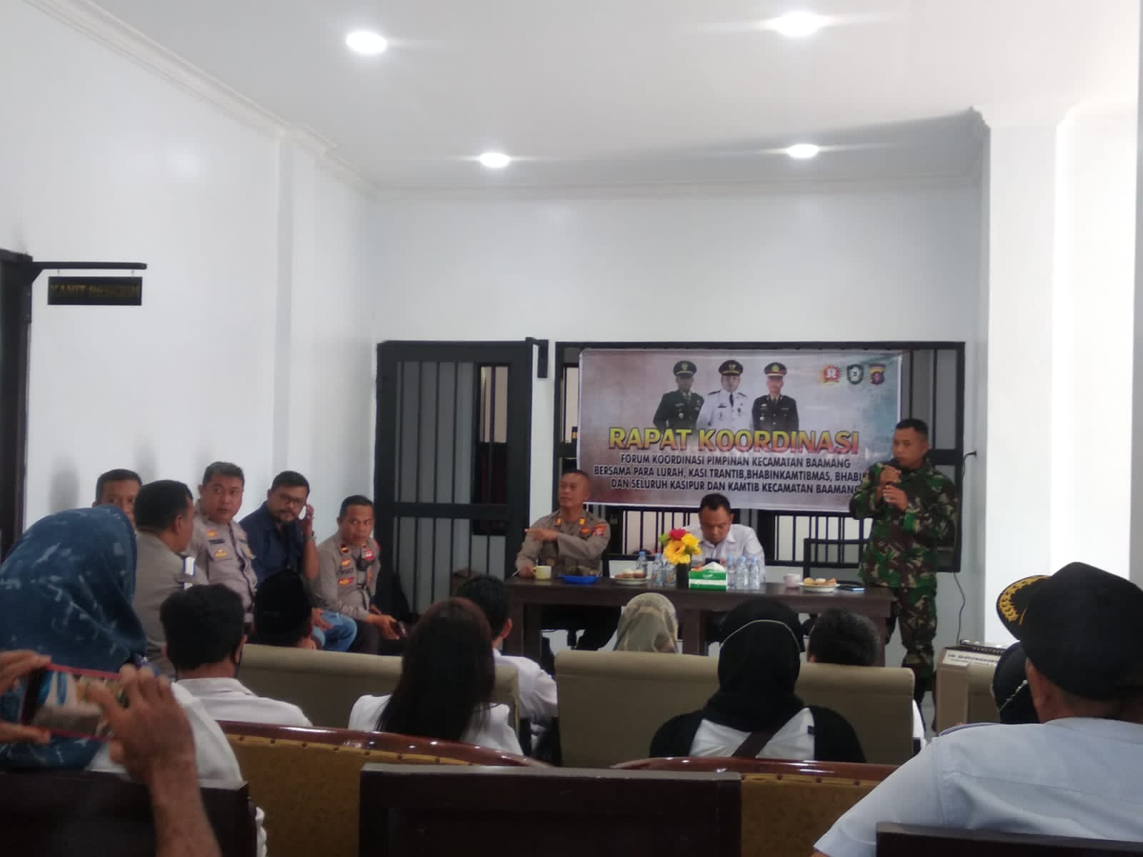 Danramil 1015-04/Baamang Hadiri Rapat Kordinasi Tingkat Kecamatan