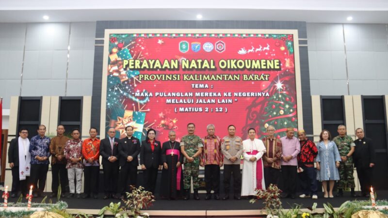 Pangdam XII/Tpr Hadiri Natal Oikumene Provinsi Kalimantan Barat Tahun 2022