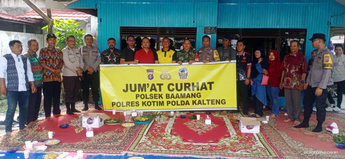 Babinsa Koramil 1015-04/Baamang Hadiri Acara Jumat Curhat
