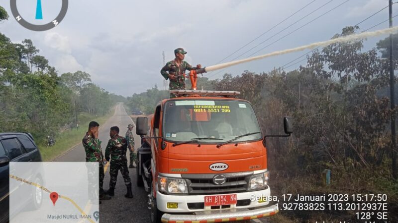 Babinsa Kodim 1019/Katingan On Fire Hotspot Titik Api