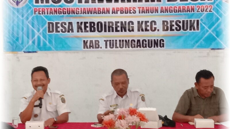 Musrenbang Desa Keboireng Kecamatan Besuki Tulungagung Dalam Rangka RKPDes dan RKPD Kab. Tahun 2024