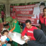 Masyarakat Desa Babakan Kecamatan Tenjo Bogor Berdatangan Ke Acara Pengobatan Gratis.