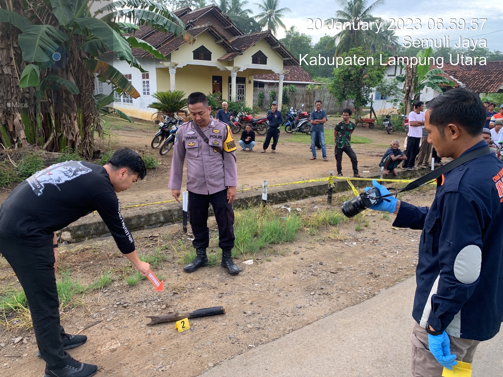 Warga Semuli Lampung Utara Tewas Didor Saat Kejar Kawanan Pencuri.
