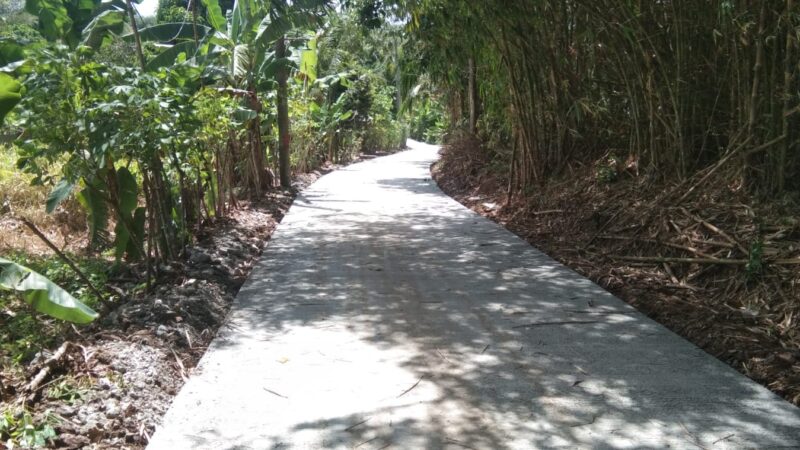 Betonisasi Jalan Lingkungan Desa Cilaku Kecamatan Tenjo Untuk Kenyamanan Masyarakat.