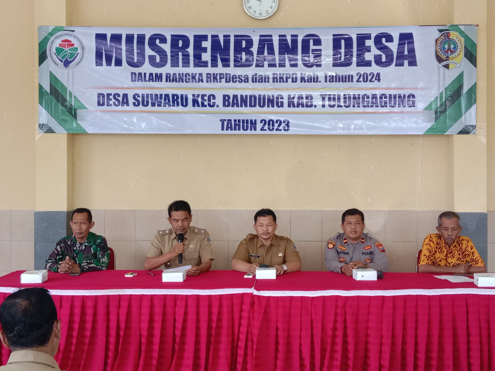 Musrenbang Desa SuwaruDalam Rangka RKPDes dan RKPD Kabupaten Tulungagung Tahun 2024