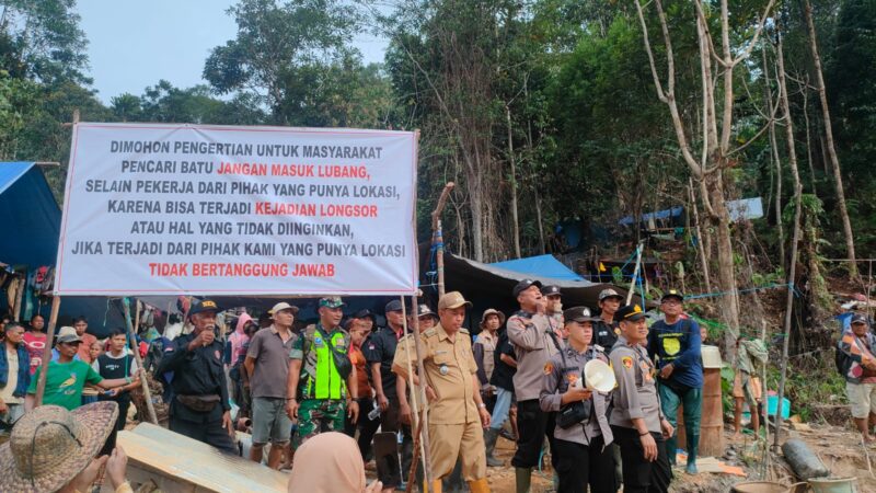 Petugas Gabungan Himbau Warga Akibat Dampak Illegal Mining