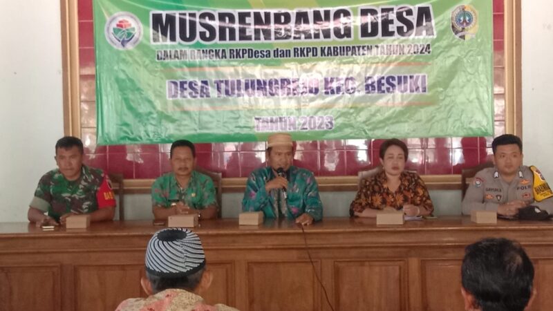 Musrenbang Desa Tulungrejo Kecamatan Besuki Tulungagung Dalam Rangka RKPDes dan RKPD Kab. Tahun 2024