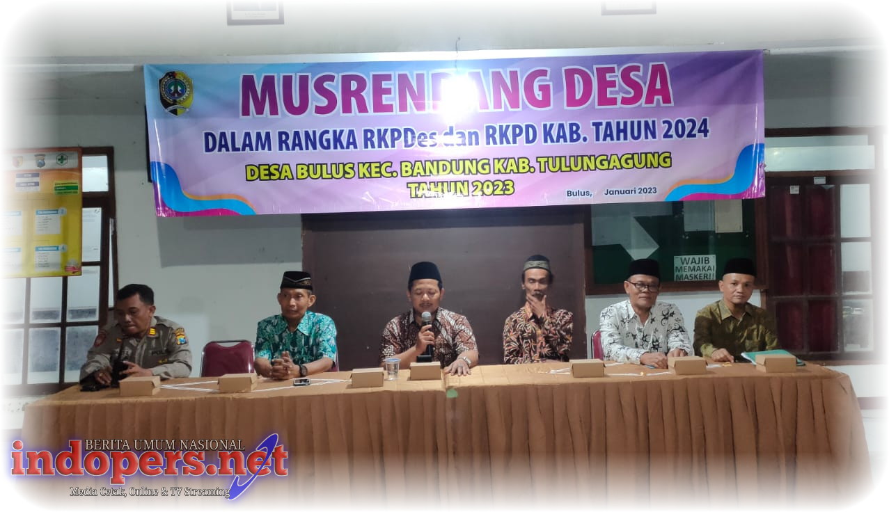 Meski Digelar Malam Hari, Masyarakat Desa Bulus Tulungagung Tetap Antusias Ikuti Musrenbang Desa Dalam Rangka RKPDes dan RKPD Kab. Tahun 2024