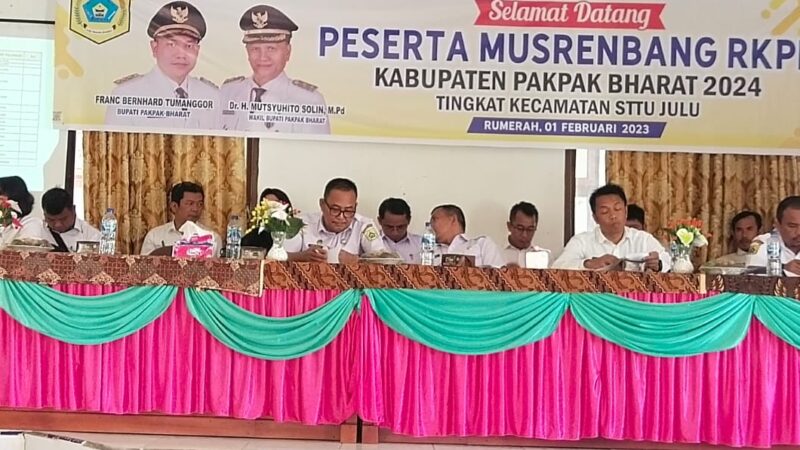 Tiga Kecamatan Di Pakpak Bharat Selenggarakan Musrenbang 2024 Secara Serentak