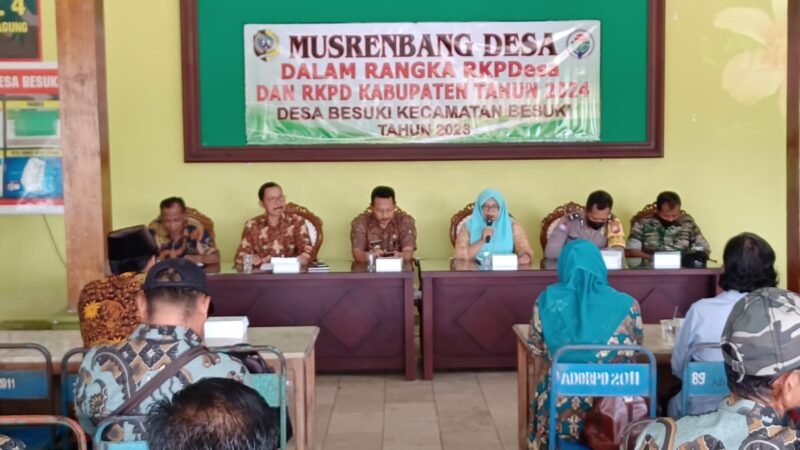 Musrenbang Desa Besuki Kecamatan Besuki Tulungagung Dalam Rangka RKPDes dan RKPD Kab. Tahun 2024