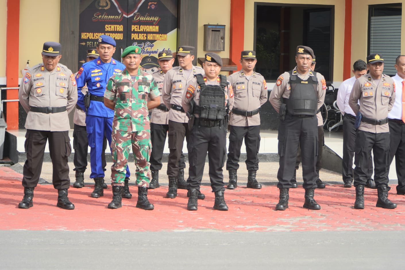 Dandim 1019/Ktg Diwakili Kasdim Hadiri Apel Gelar Pasukan Operasi Keselamatan TelabangTahun 2023.