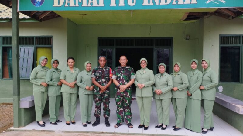 Kunjungan Kerja Dandim 1015/Sampit beserta ketua Persit KCK Cabang XLI Ke Koramil 1015-12/Seruyan Tengah