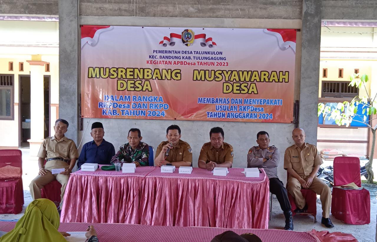 Musrenbang Desa Talun Kulon Kabupaten Tulungagung Dalam Rangka RKPDes dan RKPD Kab. Tahun 2024