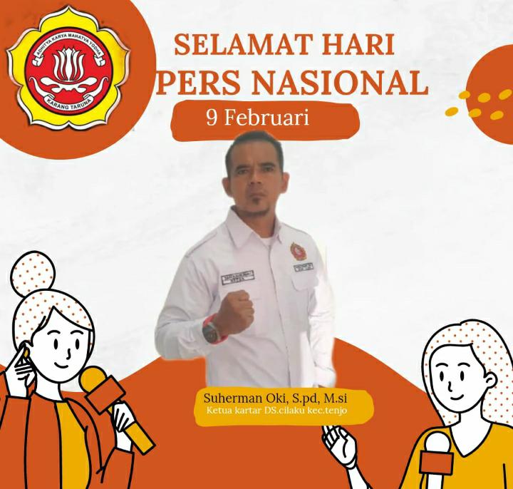 Suherman Oki Mengucapkan Selamat Hari Pers Nasional 2023.