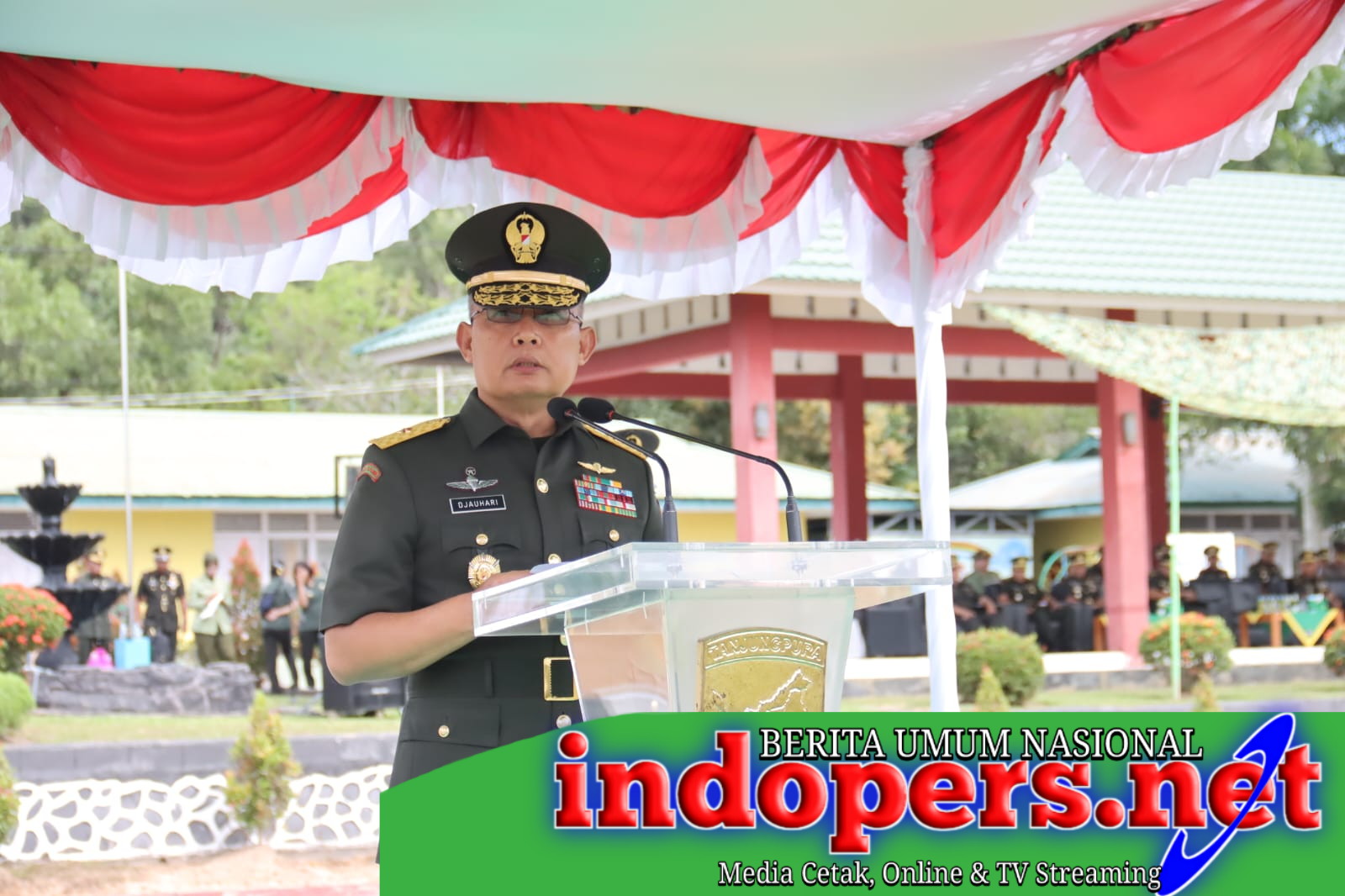 Kasdam XII/Tpr Tutup Dikmaba TNI AD 2022 Juga Melantik 98 Prajurit Dengan Pangkat Sersan Dua