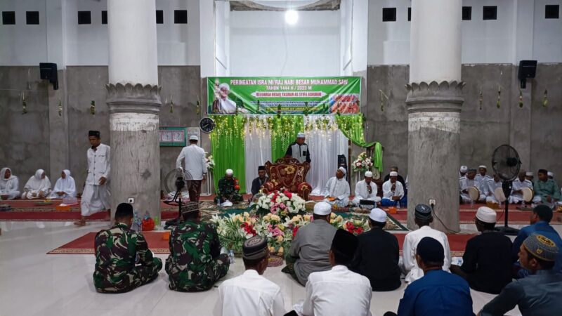 Peringatan Isro Mi’roj Nabi Muhammad Saw 1444 H Dihari Babinsa Koramil 1015-10/Telaga Pulang