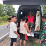 Menolong Tanpa Pamrih, Satgas Pamtas RI-Malaysia Yonarmed 19/105 Trk Bogani Bantu Evakuasi Penderita ODGJ.