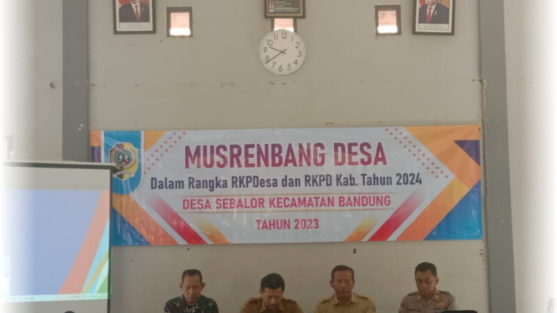 Musrenbang Desa Sebalor Tulungagung Dalam Rangka RKPDes dan RKPD Kabupaten Tahun 2024.