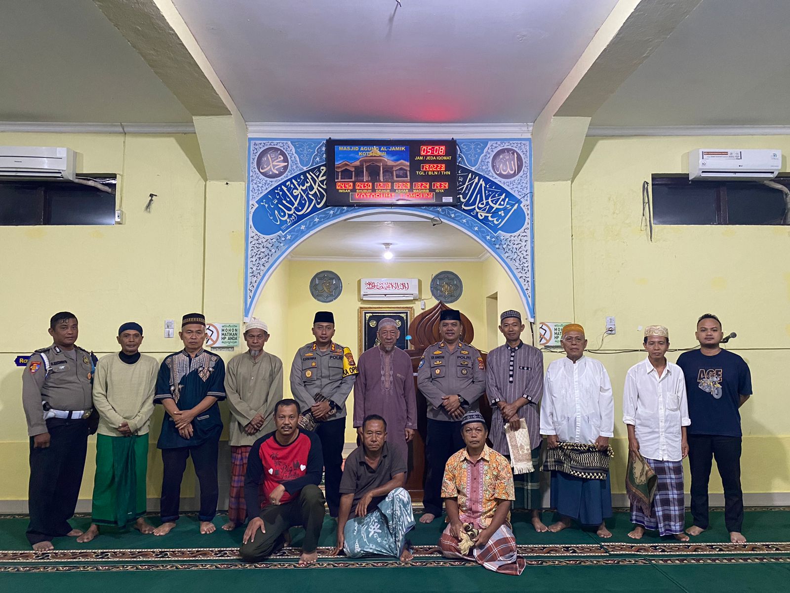 Jajaran Polres Lampung Utara Laksanakan Safari Subuh Dengan Sholat Berjama’ah bersama Warga