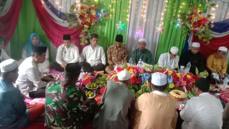 Peringatan Isra Miraj Nabi Muhammad SAW 1444 H/2023 M, Dihadiri Babinsa Koramil 1015-10/Telaga Pulang