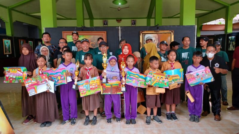 SD Negeri Lingkup Korwil UPASP Kecamatan Bandung Kabupaten Tulungagung Ikuti Lomba Lukis Dalam Laga Tandang 2 PSK (Pekerja Seni Kampung)