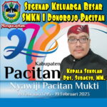 Ucapan Hari Jadi Kabupaten Pacitan ke 278, SMKN 1 Donorojo Pacitan