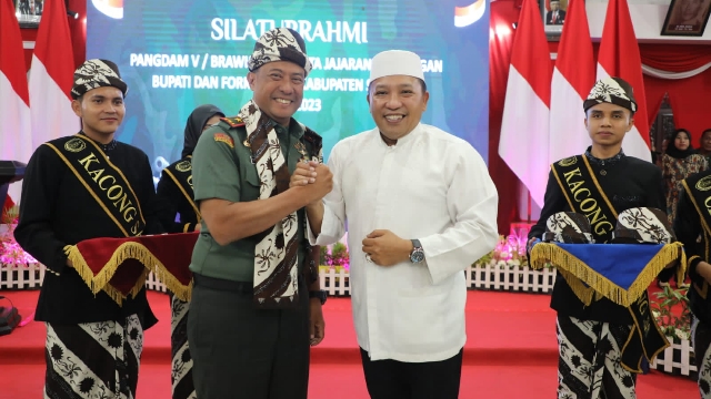 H. Slamet Junaidi Sambut Hangat Rapim Kodam V/Brawijaya di Kabupaten Sampang
