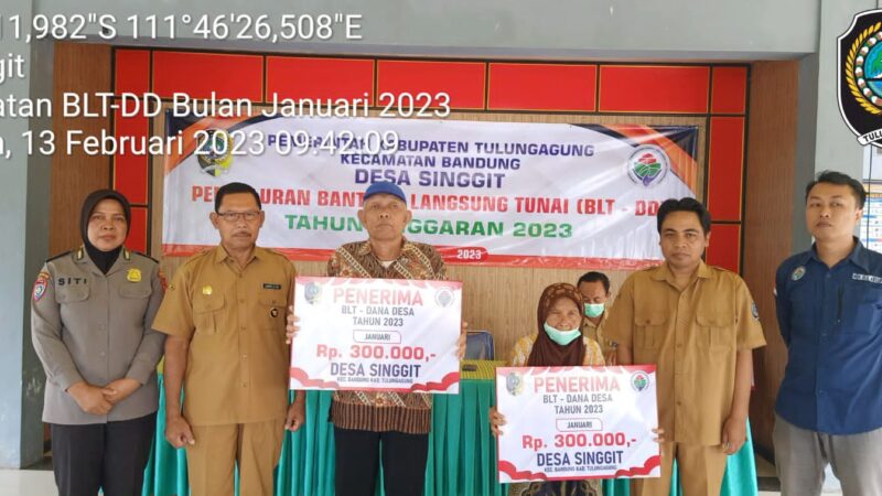 Pemerintah Desa Singgit Tulungagung Salurkan BLT DD 2023