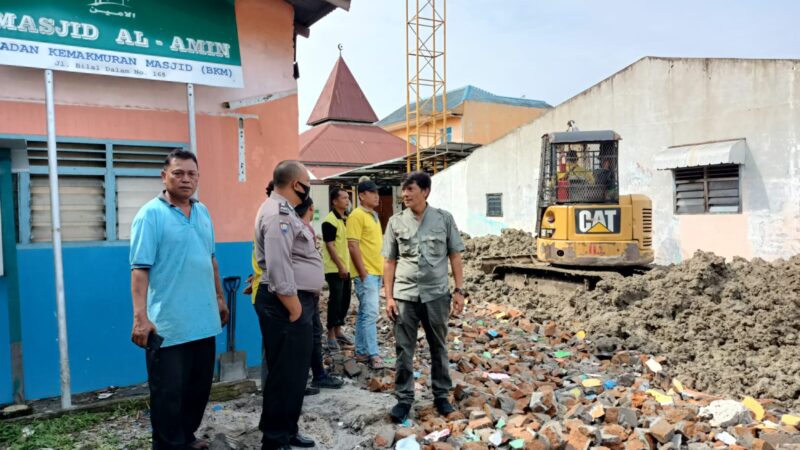 Kapolsek Medan Timur Sangat Bangga Kinerjar Aiptu Aldil Pembanguna Masjid Al Amin