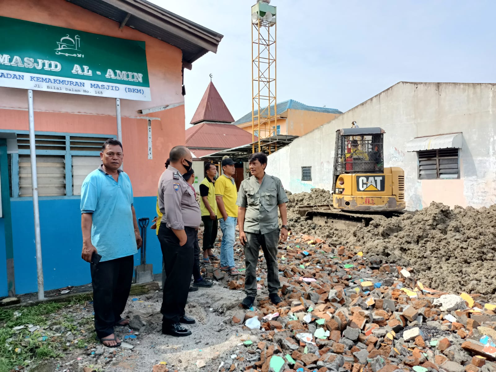 Kapolsek Medan Timur Sangat Bangga Kinerjar Aiptu Aldil Pembanguna Masjid Al Amin