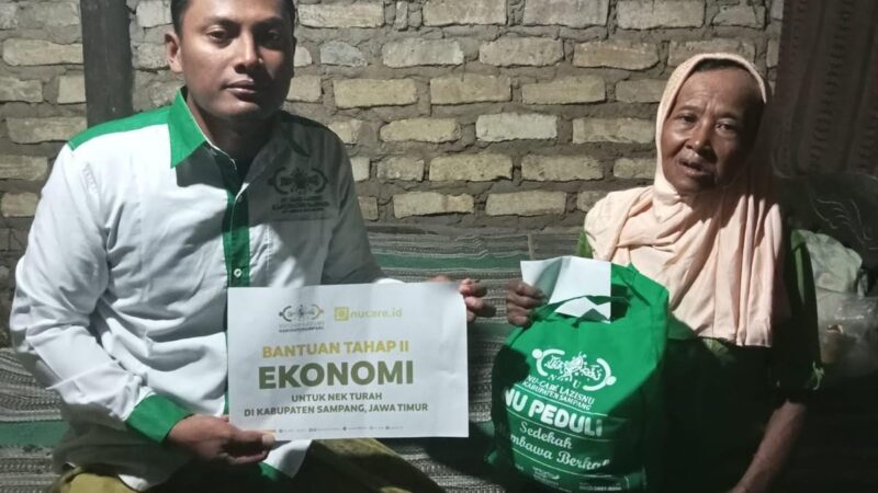 NUCARE- LAZISNU PCNU Sampang Salurkan Bantuan Ekonomi Tahap 2 Pada Nenek Turah