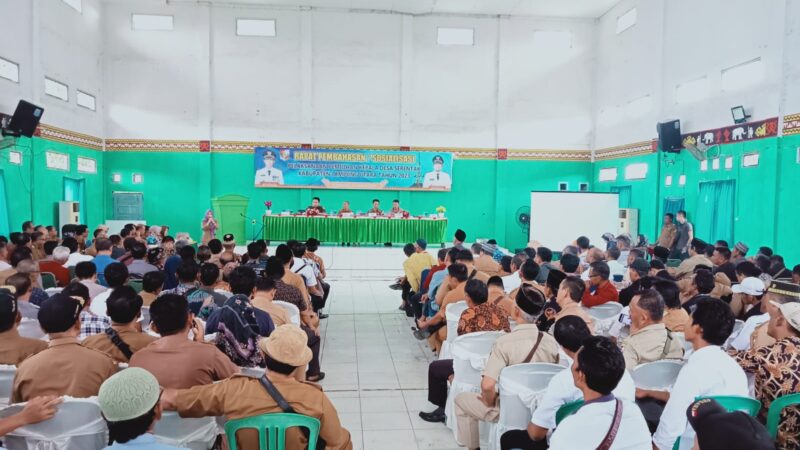 Dinas PMD Lampung Utara Gelar Musyawarah dan sosialisasi Pilkades Serentak 91 Desa Di 22 Kecamatan Di Kabupaten Lampung