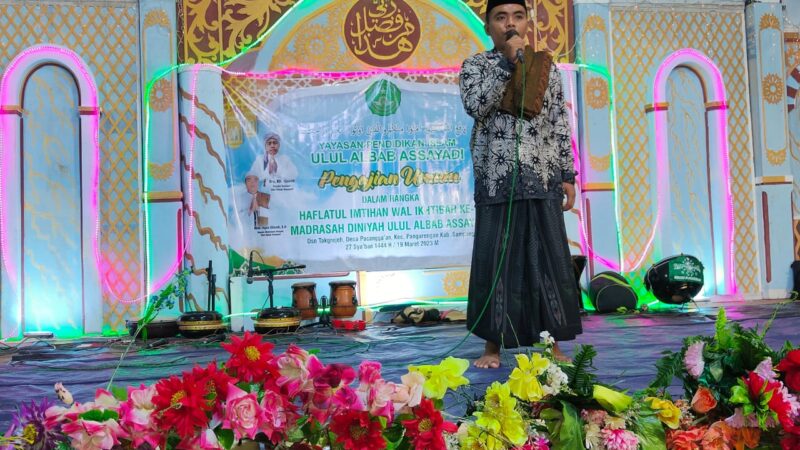 Acara Malam Puncak Haflatul Imtihan Wal Ikhtibar Ke-II Desa Pacanggeen Kecamatan Pangarengan Kabupaten Sampang.