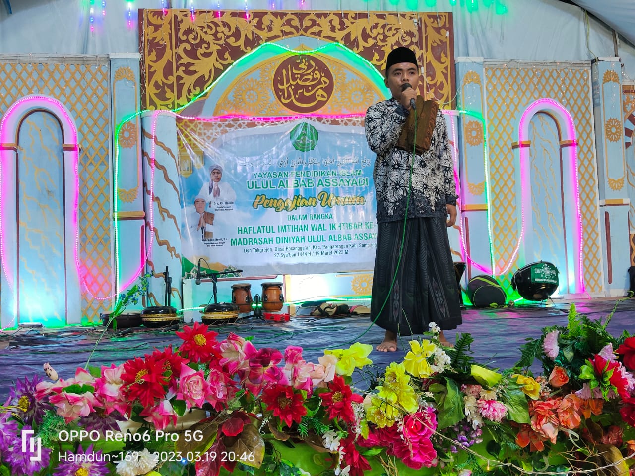 Acara Malam Puncak Haflatul Imtihan Wal Ikhtibar Ke-II Desa Pacanggeen Kecamatan Pangarengan Kabupaten Sampang.