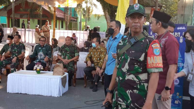 Kodim Palangka Raya Bantu Keamanan dan Ketertiban Pasar Ramadan