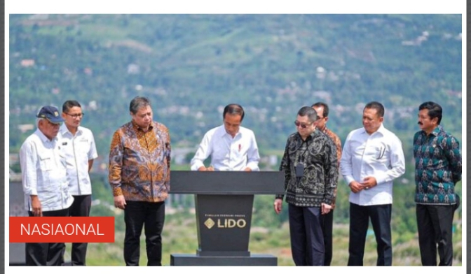 Ketua MPR RI Bamsoet Dan Menko Ekonomi Airlangga Dampingi Presiden Joko Widodo Resmikan Kawasan Ekonomi Khusus MNC Lido City