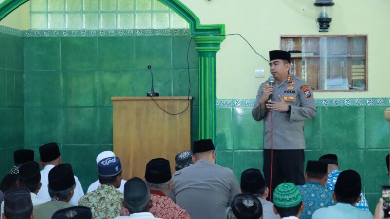 Safari Jumat Ramadhan 1444 H, Kapolres Magetan Sampaikan Pesan Kamtibmas Kepada Para Jama’ah.