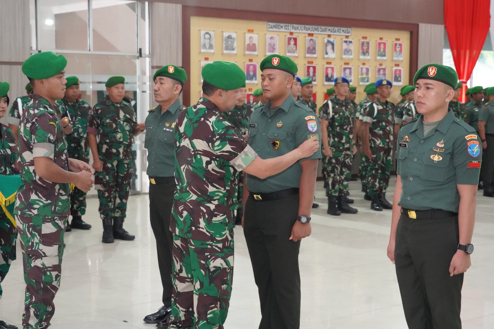 23 Prajurit Kodim 1016 Palangka Raya Naik Pangkat