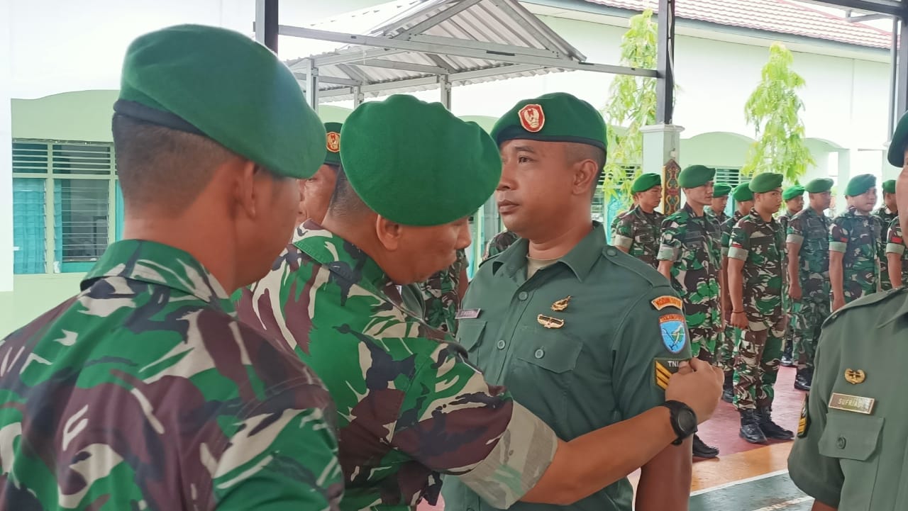 Upacara Koprapot Kenaikan Pangkat Dipimpin Dandim 1015/Sampit