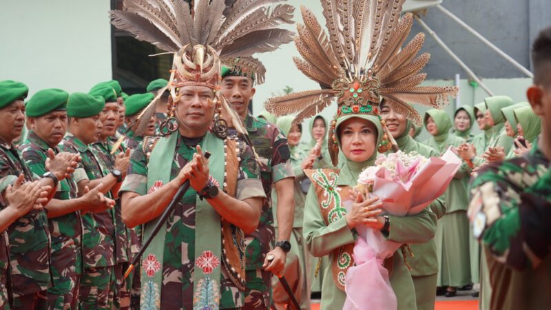 Dandim 1016/Palangka Raya Sambut Hangat Kunjungan Kerja Danrem 102/Panju Panjung