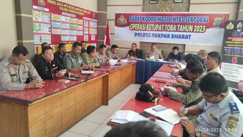 Sekda hadiri Rapat Koordinasi Lintas Sektoral Pelaksanaan OPS Ketupat Toba