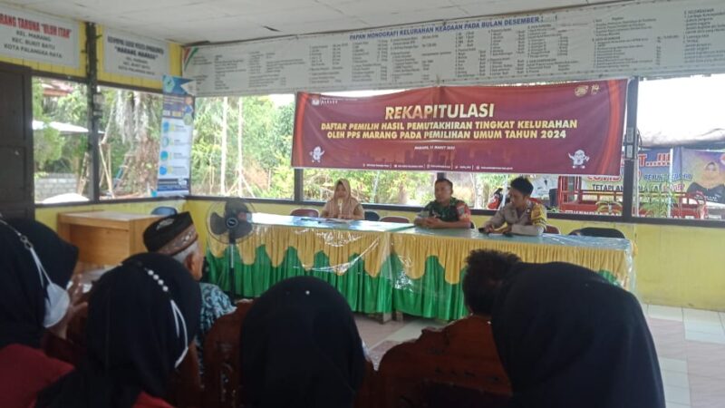 Babinsa Koramil 02/Bukit Batu Hadiri Musyawarah Tingkat Kelurahan Bahas Perubahan Penggunaan Alokasi Dana Tahun 2023